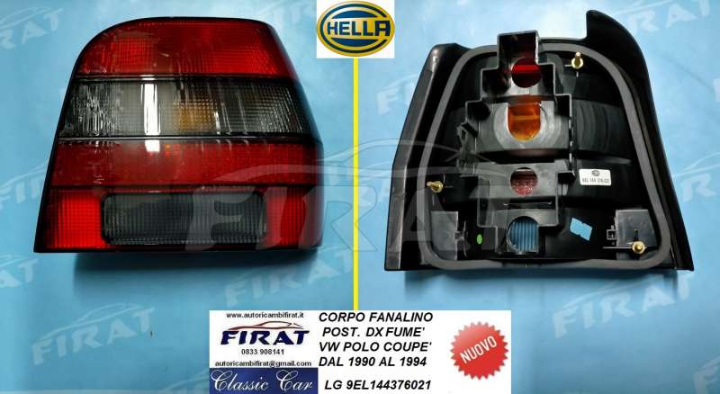 FANALINO VW POLO 90 - 94 COUPE' POST.DX FUME' 9EL144376021